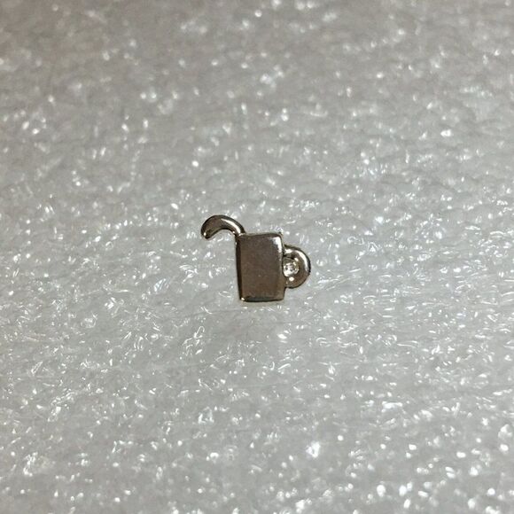 Sterling Silver Earrings Cup Drink Studs Bartender Barista Gift 10mm Posts - Picture 5 of 5